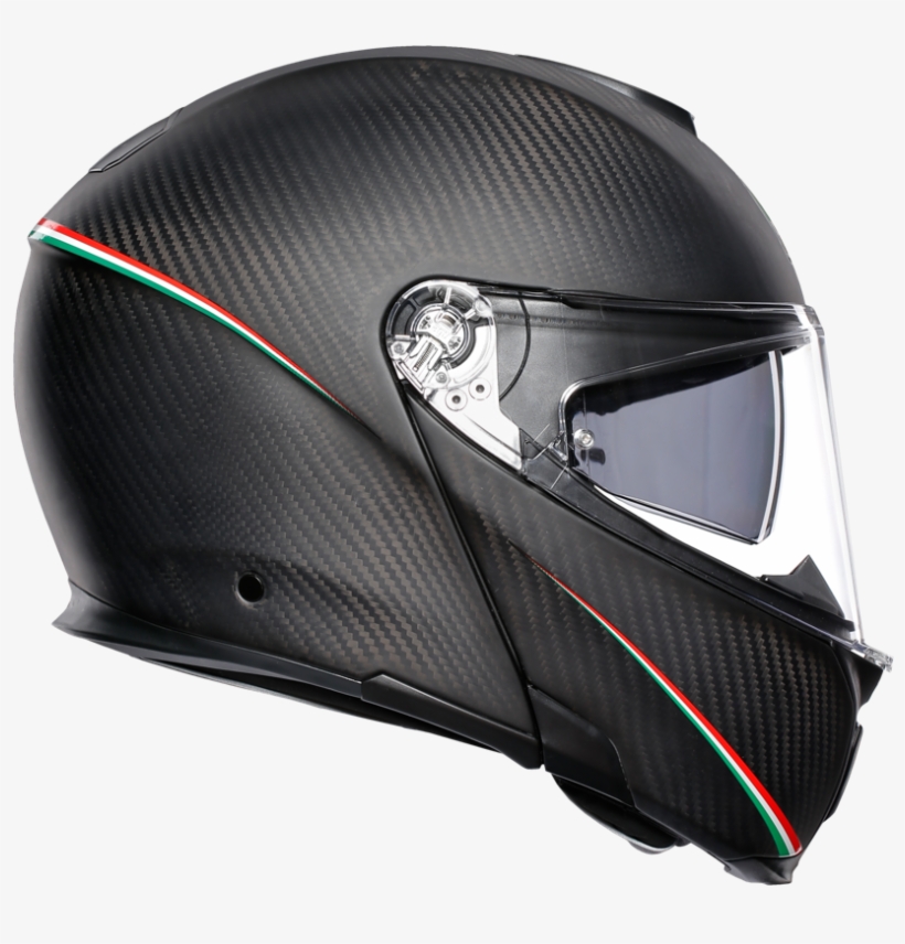 Full Carbon Fiber Motorcycle Helmet Agv Sportmodular - Agv Sport Modular Tricolore, transparent png