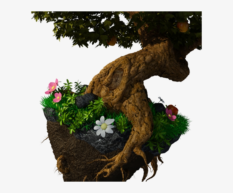 The Tree Is Made In 3ds Max 2011 And Rendered With - Fantasy Tree Trunks Png, transparent png