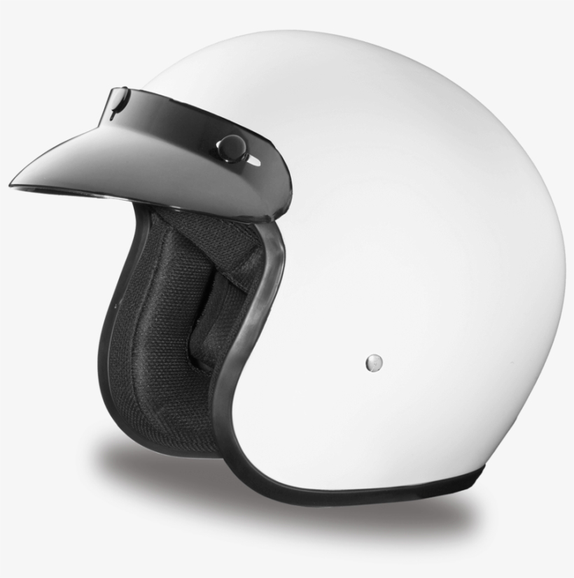Daytona Helmets D.o.t. Daytona Cruiser- Hi-gloss White, transparent png