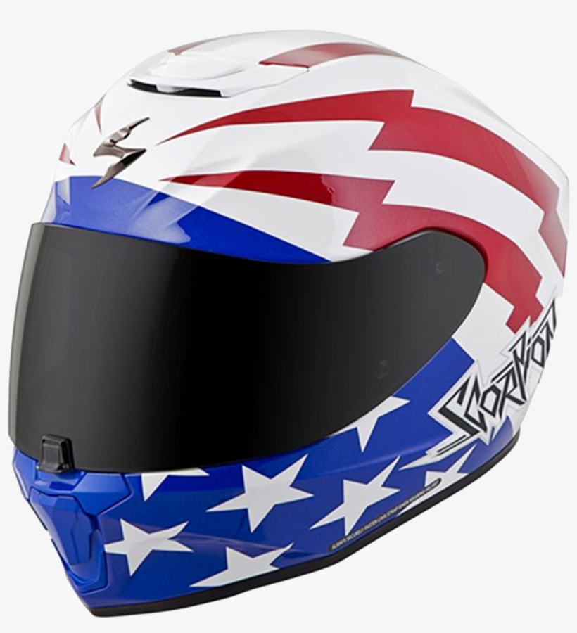 Used Motorcycle Sales, Helmets & Apparel, Parts & Service - Scorpion Exo-r420 Tracker Helmet Small White/red/blue, transparent png