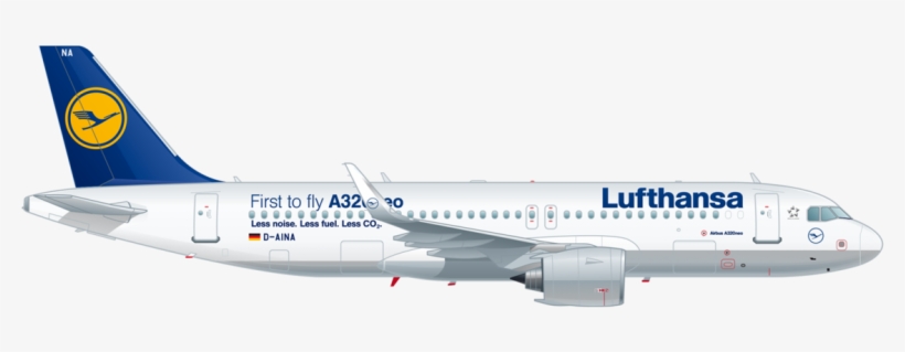 Airbus Csm Lh A320neo - Frankfurt Airport, transparent png
