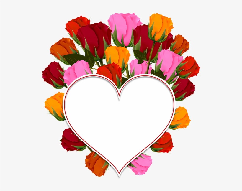 Free Photo Heart Congratulation Rose Postcard Bouquet - Rose Heart, transparent png