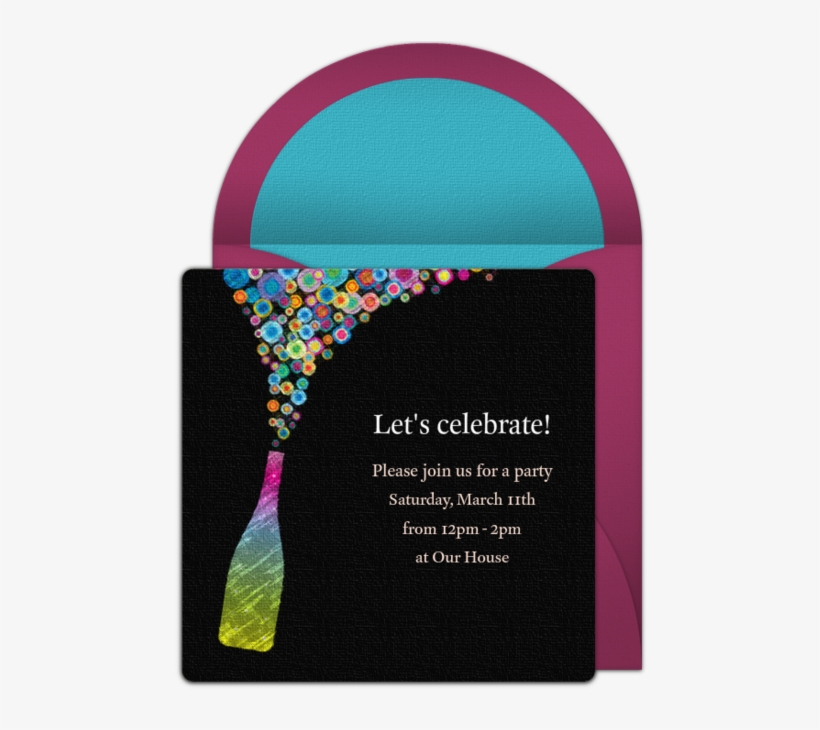 Champagne Pop Online Invitation - Xperia Xz Premium So-04j ハードケース/カバー 【スパークリング Pcクリアハードカバー】, transparent png