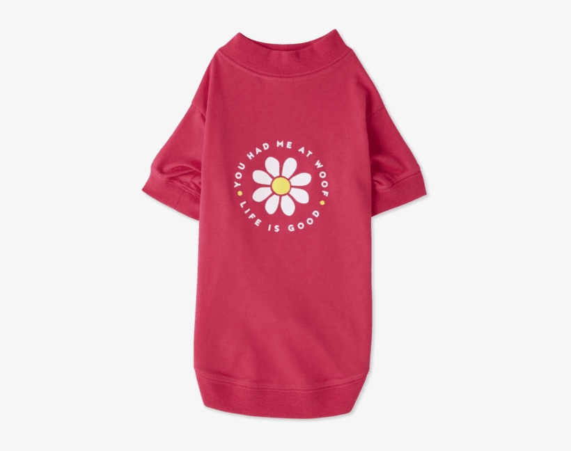 Daisy Woof Dog Tee - Sunflower, transparent png