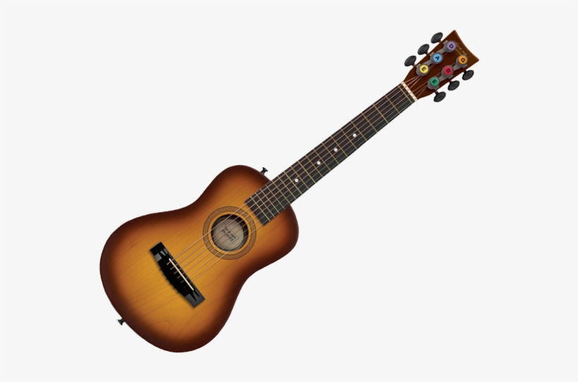 Make Real Music It's Tunable With Accurate Fret Spacing - First Act Black With Hearts 30" Acoustic Guitar, transparent png