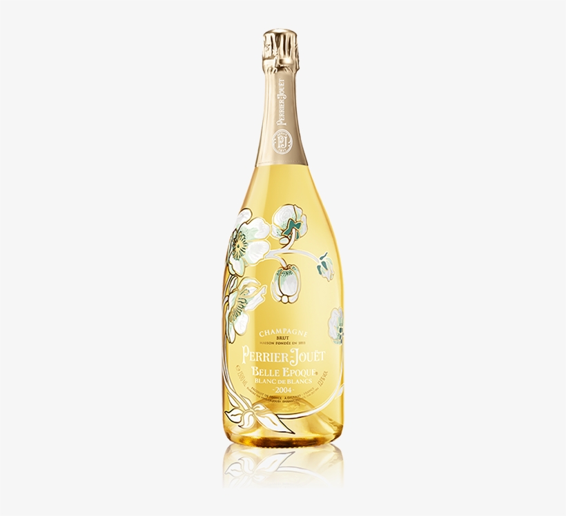 Belle Epoque Blanc De Blancs Bottle - 2004 Perrier-jouet Belle Epoque Blanc De Blancs 750ml, transparent png