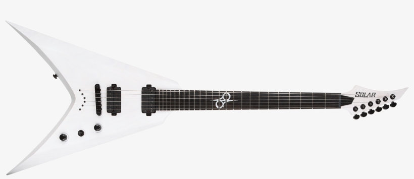 Solar Type E - Chapman Ghost Fret White, transparent png
