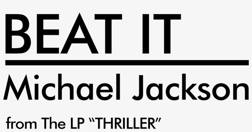 «beat It» Vinyl Single Text - Beaver Moon, transparent png