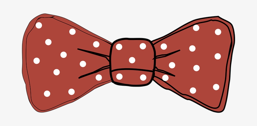 Tie Dots Bow Red Fashion Elegant Tie Bow B - Bow Tie Red Clipart, transparent png