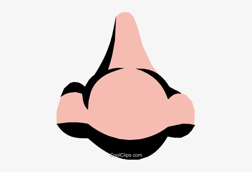 Nose Royalty Free Vector Clip Art Illustration - Nose Clip Art, transparent png
