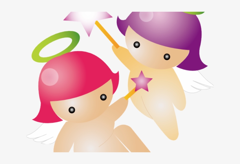 Baby Angel Clipart - Cartoon Zodiac Twins Round Ornament, transparent png