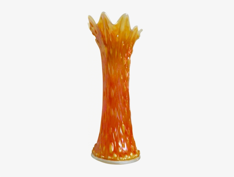 Northwood Tree Trunk Marigold On Milk Glass M - Vase, transparent png