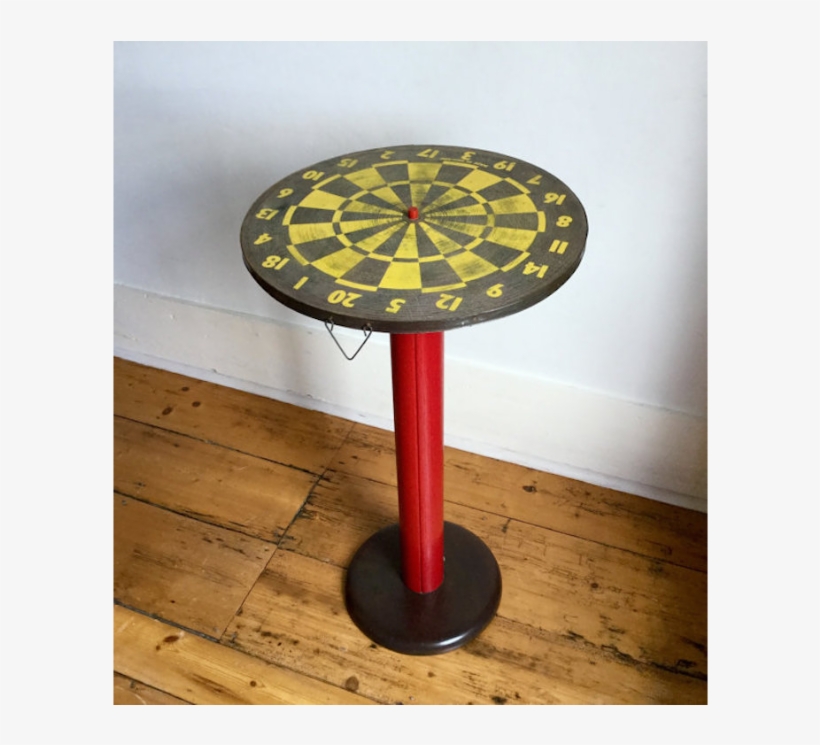 Upcycled Vintage Dartboard Side Table £120 - Darts, transparent png