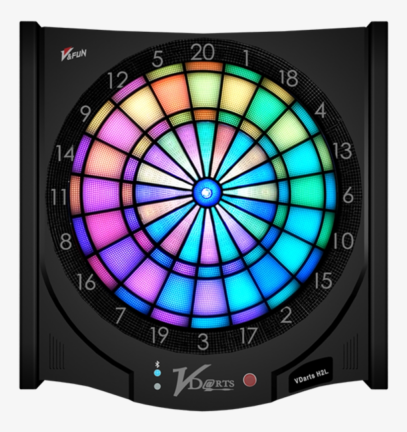 Vdarts H2l Global Online Dartboard (led), transparent png