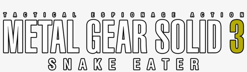 Metal Gear Solid - Metal Gear Solid 3 Logo Png, transparent png