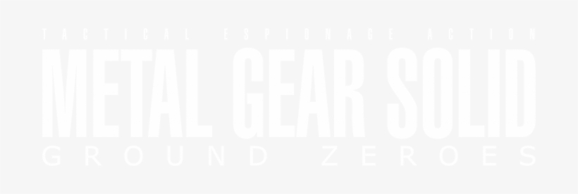 Download Download Png - Metal Gear Solid Ground Zeroes Logo, transparent png