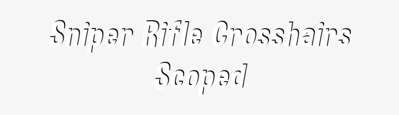 Hey Renegade Line Fans, - Sniper Rifle, transparent png