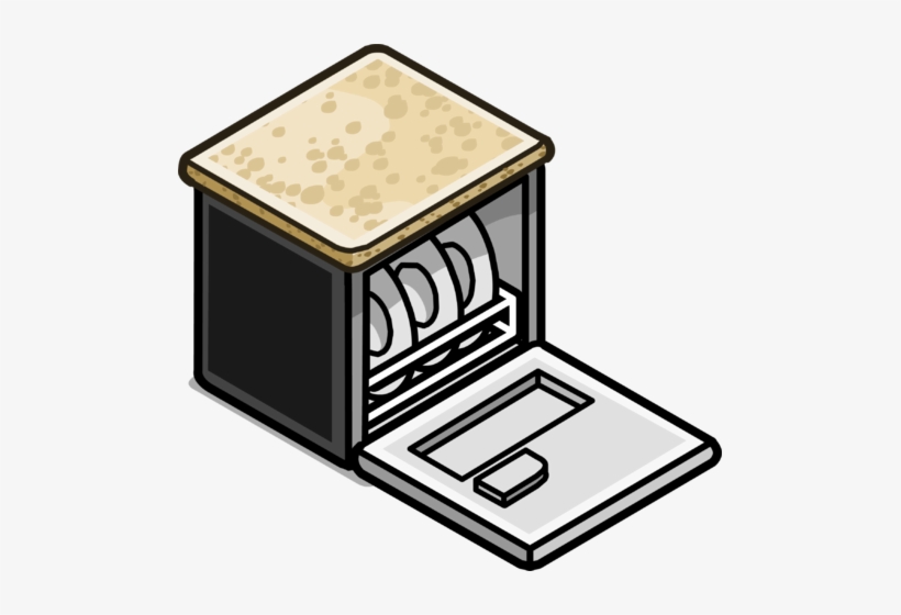 Granite Top Dishwasher Sprite 002 - Granite, transparent png