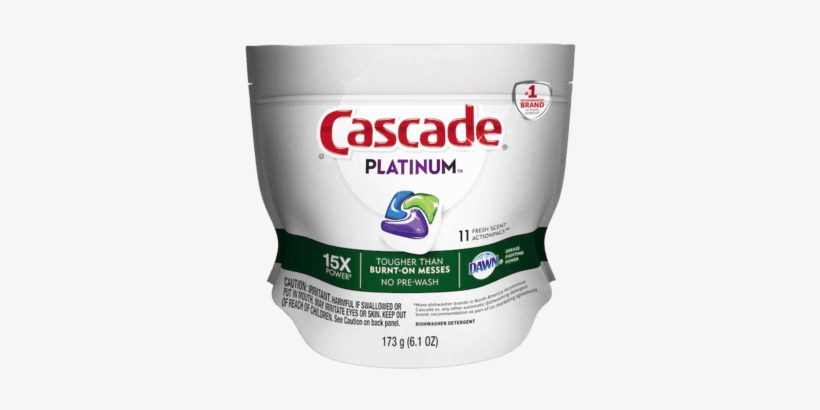 Cascade® Dishwasher Detergent - Cascade Platinum Fresh 11, transparent png
