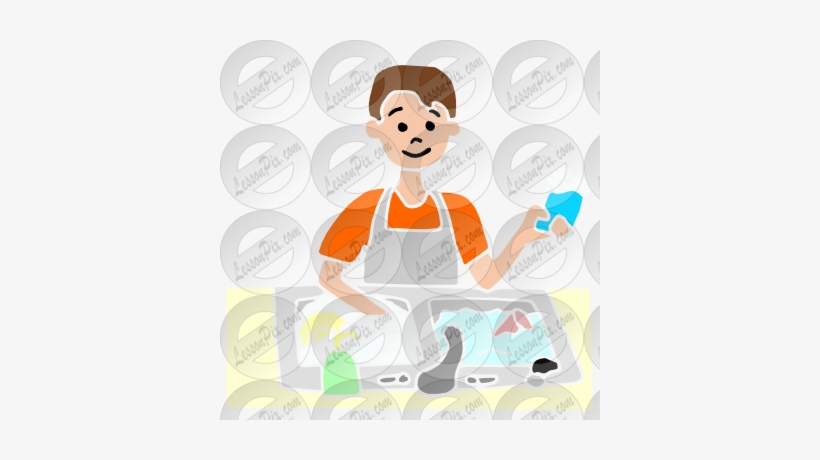Dishwasher Boy Cliparts - Clip Art, transparent png