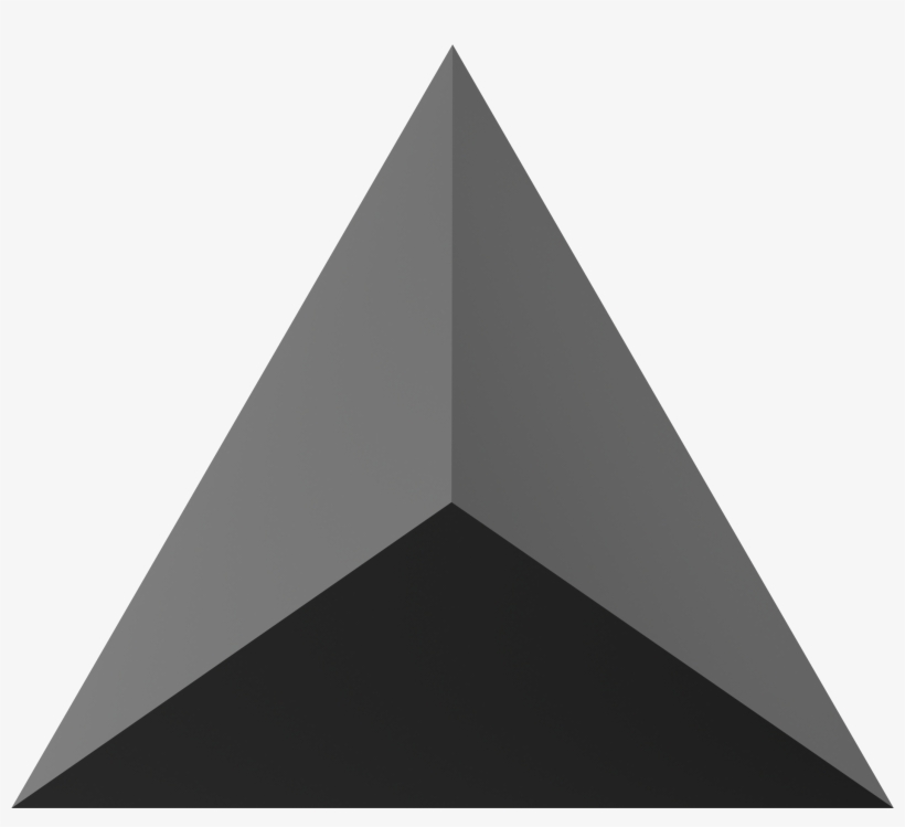 I Created And Rendered A Simple Pyramid Shape With - Dreieck Schwarz Png, transparent png