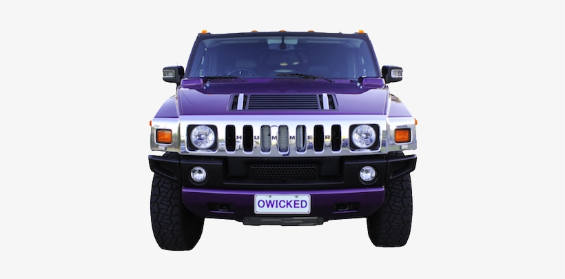 Front Of The Purple Hummer Limo By Wicked Limousines - Hummer Purple, transparent png