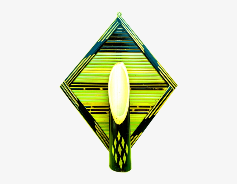 Kite Shaped Base Pipe Bamboo Flower Vase In Brown And - Yellow, transparent png
