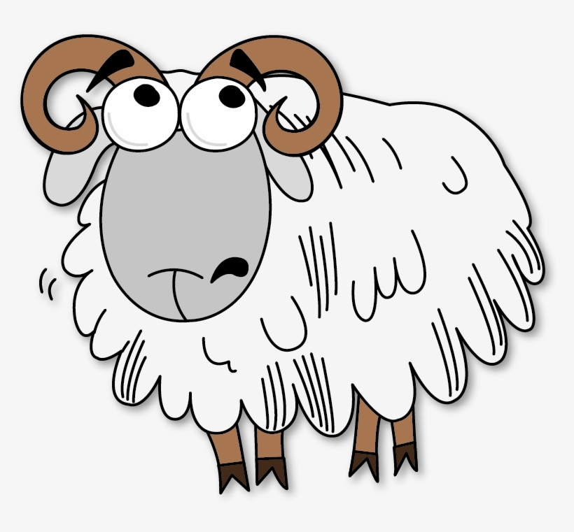 Home Clipart Sheep - Male Sheep Clipart, transparent png