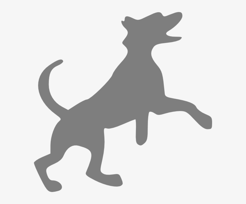How To Set Use Grey Dog Clipart - Jumping Dog Embroidery Design, transparent png