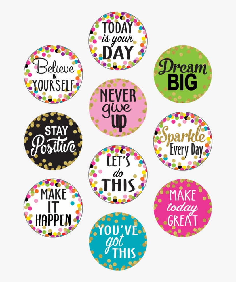 Tcr8890 Confetti Positive Sayings Accents Image - Positive Sayings, transparent png