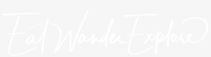 Eat Wander Explore White High Res2 - Twitter White Icon Png, transparent png