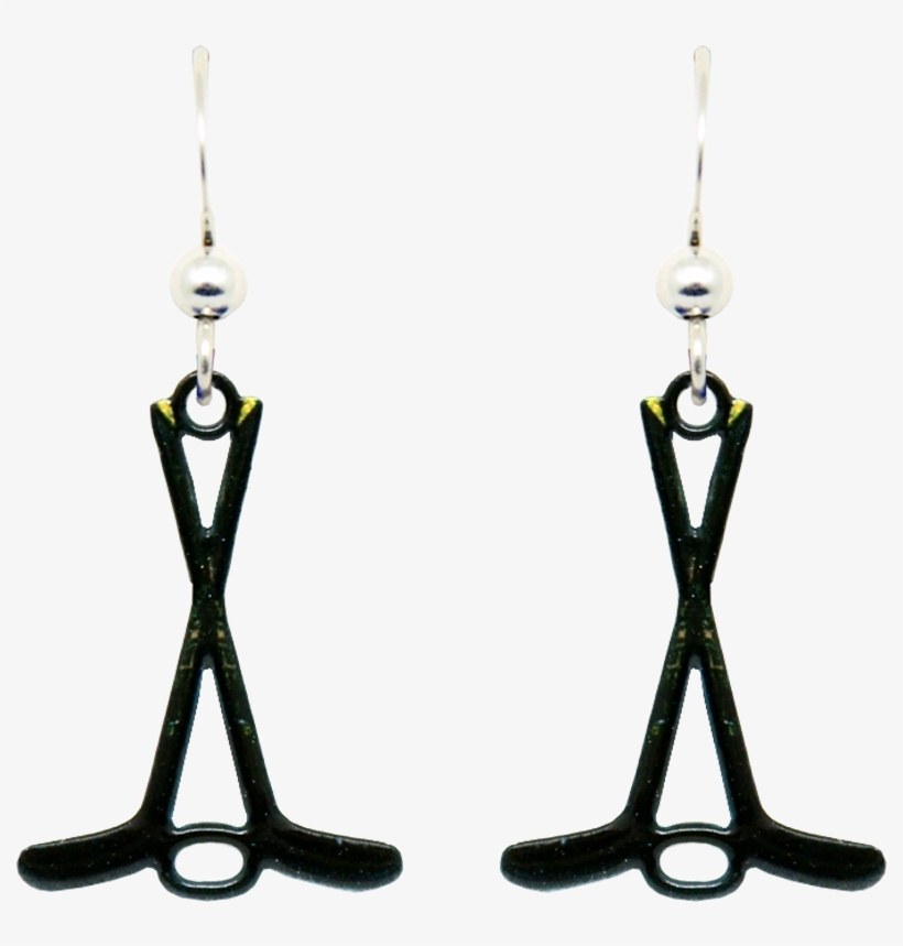 Hockey Sticks - Earrings, transparent png