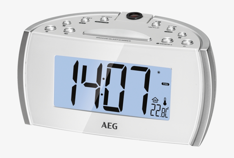 Elektro-technische Vertriebsgesellschaft Mbh - Aeg Clock Radio With Projector 4119p Mrc White 710, transparent png