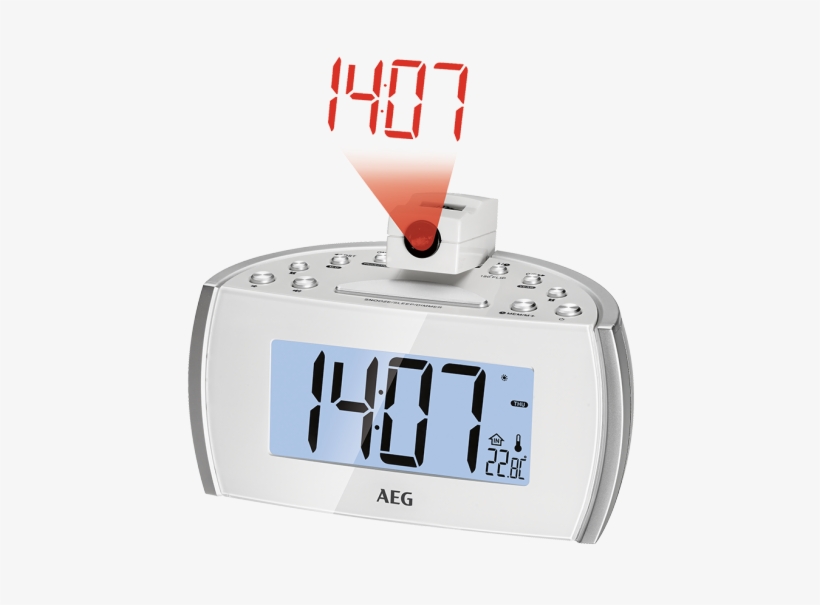 Product Service Downloads - Aeg Clock Radio With Projector 4119p Mrc White 710, transparent png