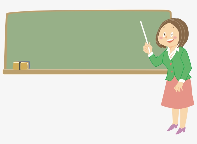 Download Female Teacher Clipart Teacher Clip Art - Teacher And Chalkboard Clipart, transparent png