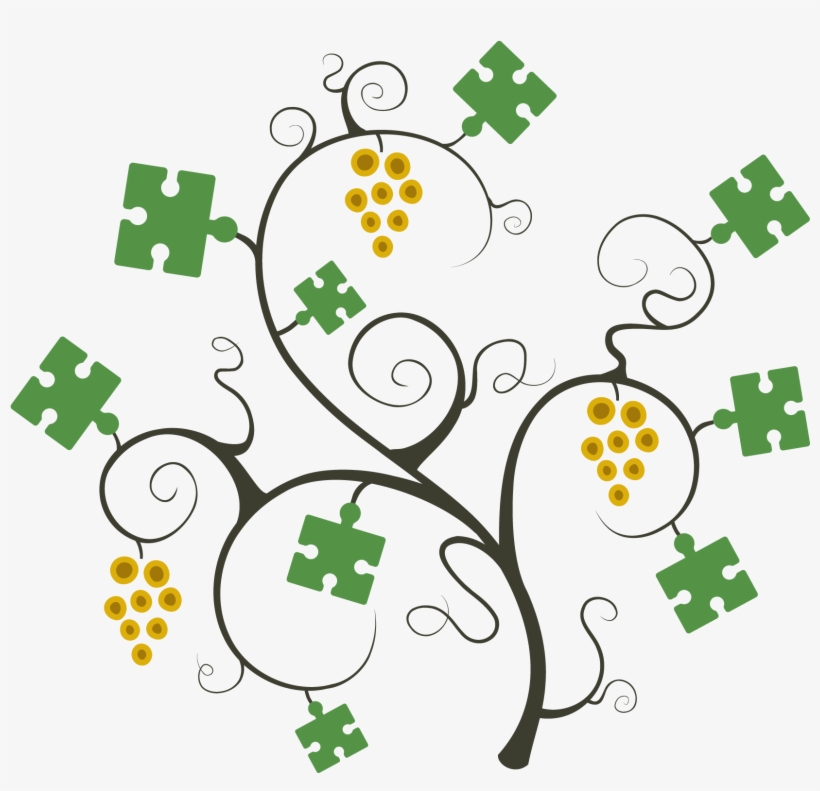 Grape Vine Puzzle - Grape Vine, transparent png