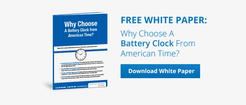 Why Choose A Battery Clock From American Time White - Clock, transparent png