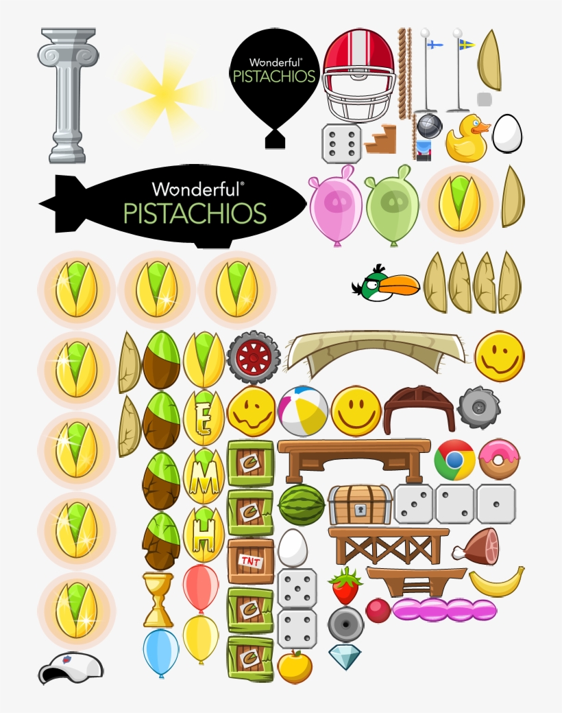 Angry Birds Golden Pistachio Sprites - Angry Birds Seasons Sprites, transparent png