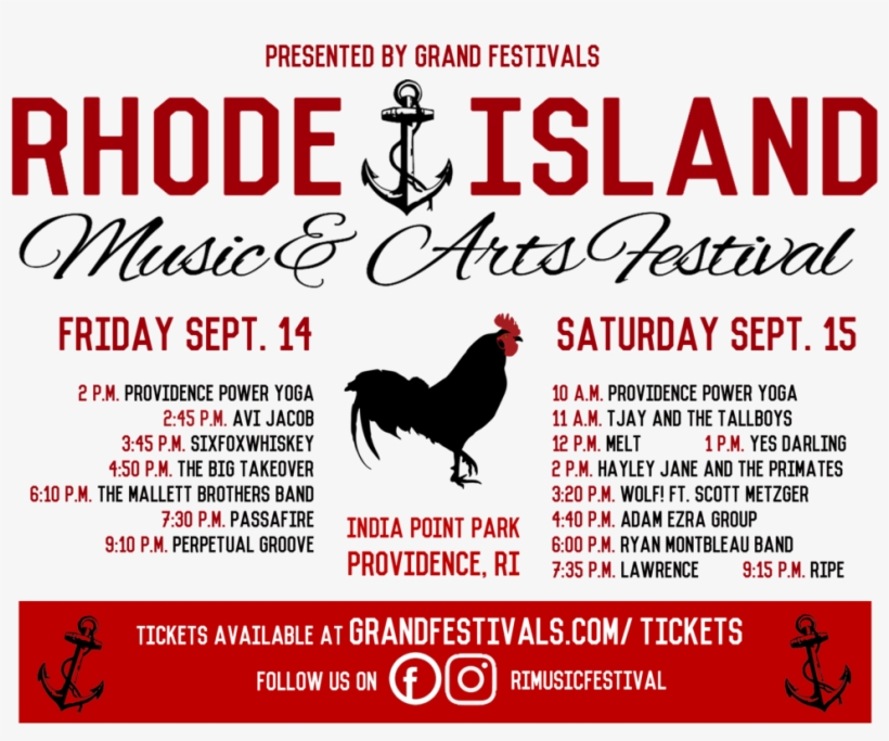 2018 Music Lineup Below - Rhode Island Music And Arts Fest 2018, transparent png
