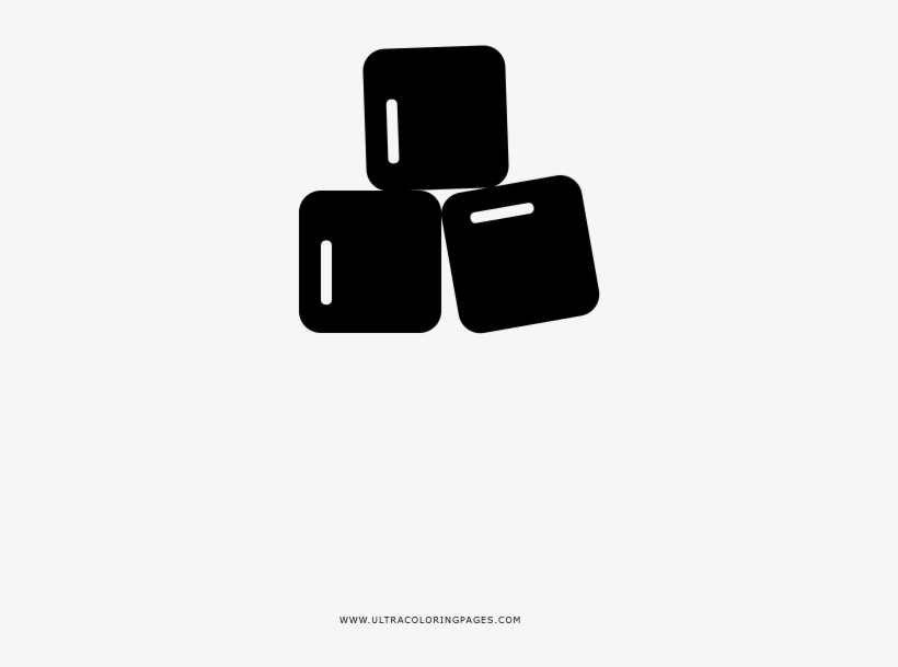 Sugar Cubes Coloring Page - Drawing, transparent png