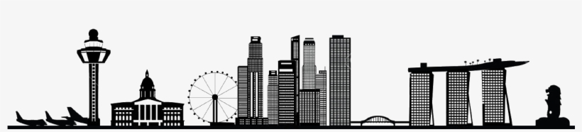 Go To Image - Singapore Skyline Free Vector, transparent png