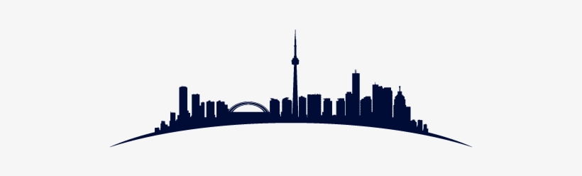 Toronto Skyline Silhouette Png, transparent png