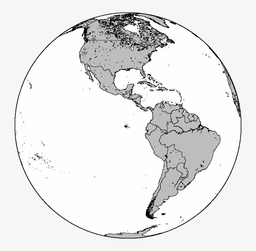 Blankmap Ao 090w Americas - Countries That Have Cholera, transparent png