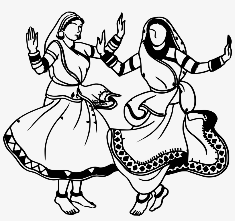 Big Image - Colouring Pages Folk Dance, transparent png