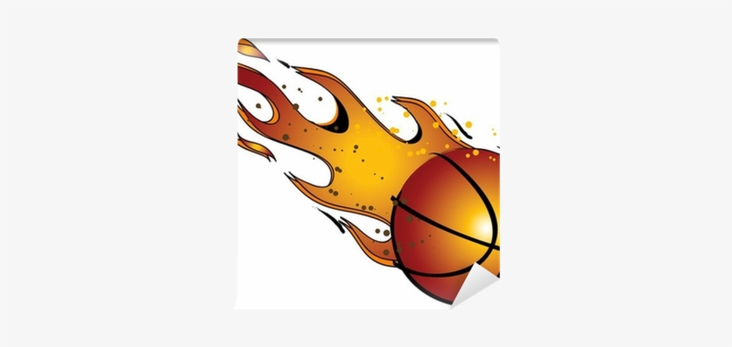 Flaming Basketball Vector Clip Art Wall Mural • Pixers® - Clip Art, transparent png