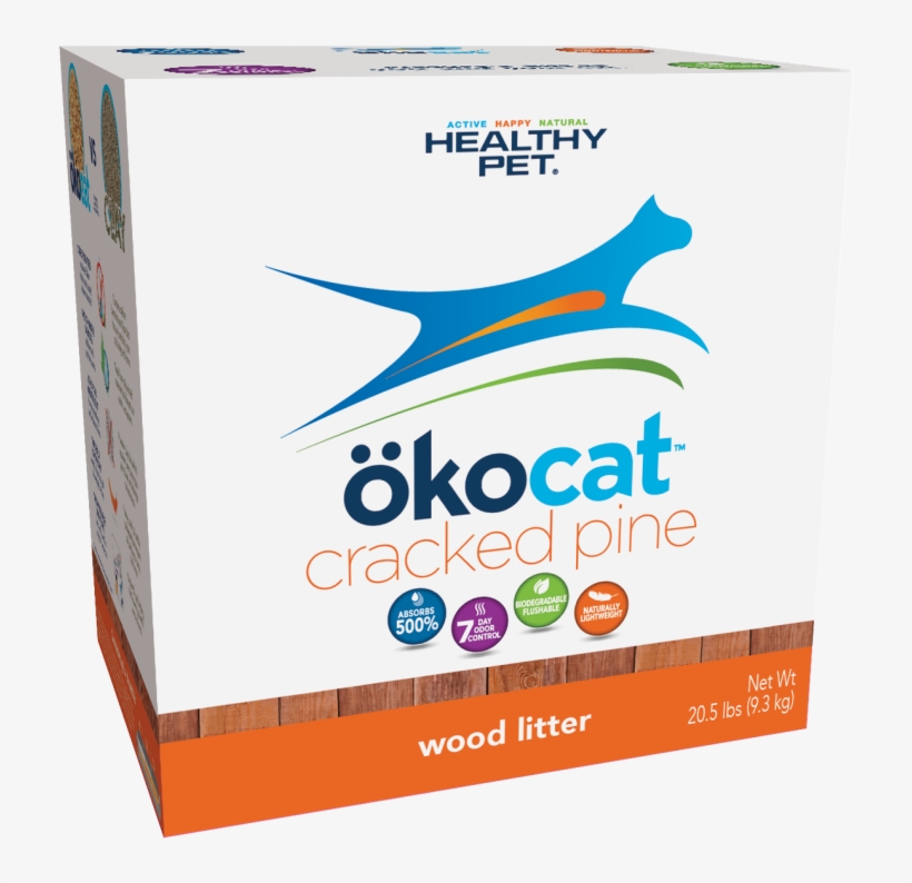 Cracked Pine Wood Natural Litter - Oko Cat Litter, transparent png