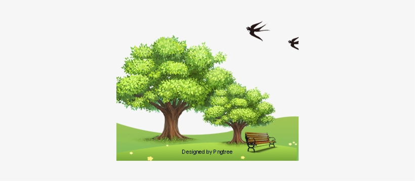 Tree Green Natural Landscape, Green Grass, Park, Natural - Ucharge Solar Powered Outdoor String Lights 72ft 200, transparent png