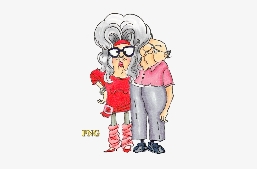 Funny Old People Views Album Vector - Funny Old People Clipart, transparent png