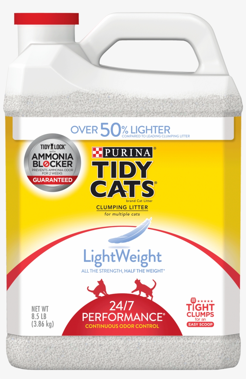 Purina Tidy Cats Lightweight 24/7 Performance For Multiple - Tidy Cats Lightweight, transparent png