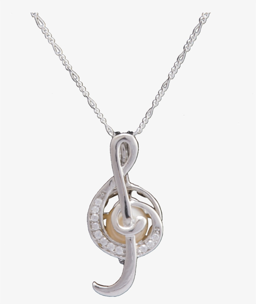 Music Note Necklace Png, transparent png